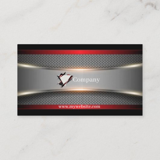 Zwarte & Rode Visitekaartjes 51 Pack van 100 (Achterkant)