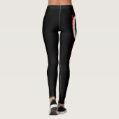 Zwarte rode wilde leggings Colorado (Achterkant)
