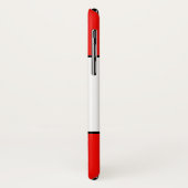 Zwarte rode witte strepen Case-Mate iPhone case (Achterkant/links)