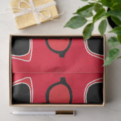 Zwarte Rode Zonnebril Patroon Tissuepapier (Geschenk)