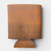 Zwarte roest, metalen textuur close-up. blikjeskoeler (Achterkant)