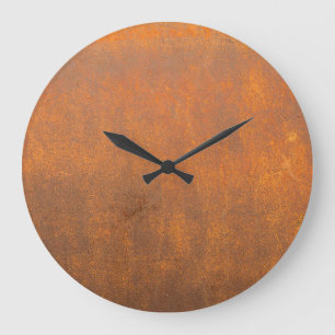 Zwarte roest, metalen textuur close-up. grote klok