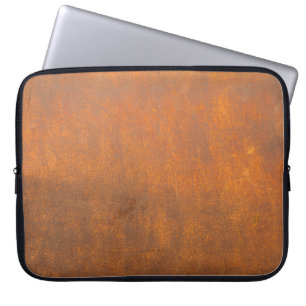 Zwarte roest, metalen textuur close-up. laptop sleeve