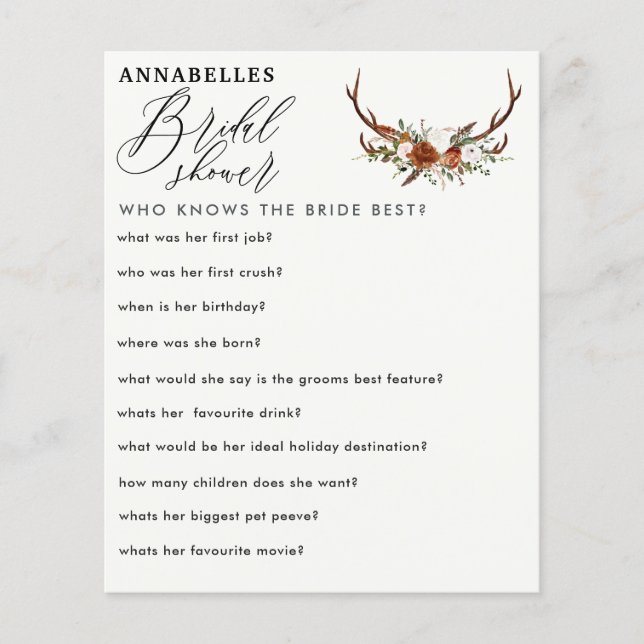 Zwarte roestvlek die de bruid kent (Voorkant)