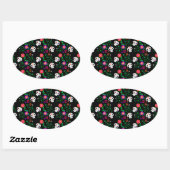 zwarte rok ovale sticker (Vel)