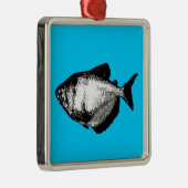 Zwarte rok Tetra Metalen Ornament (Rechts)