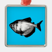 Zwarte rok Tetra Metalen Ornament (Voorkant)