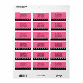 Zwarte Rok Tetra Vis Etiket (Full Sheet)