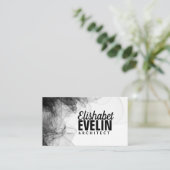 Zwarte rokerachtergrond g99 visitekaartje (Staand voorkant)