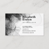 Zwarte rokerachtergrond g99 visitekaartje (Achterkant)