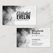 Zwarte rokerachtergrond g99 visitekaartje (Voorkant / Achterkant)