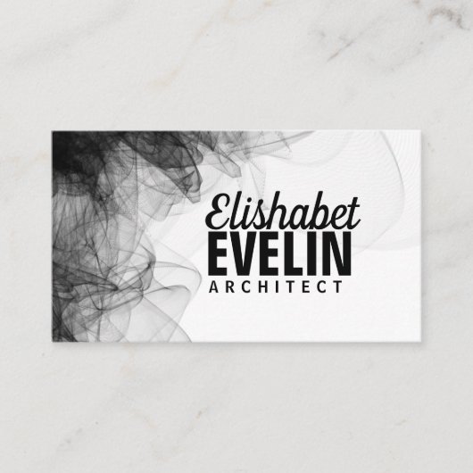 Zwarte rokerachtergrond g99 visitekaartje (Voorkant)