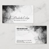 Zwarte rokerachtergrond visitekaartje (Voorkant / Achterkant)