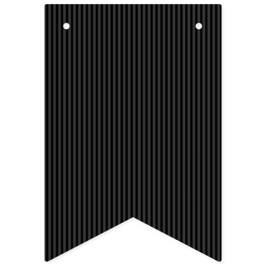 Zwarte & rokerige zwarte smalle verticale strepen vlaggetjes (Eerste vlag)