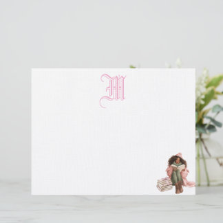 Zwarte Romance boekenliefhebber Gepersonaliseerde  Briefhoofd