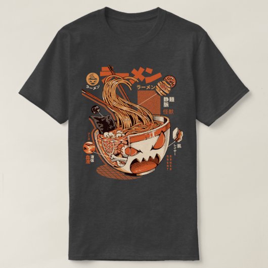 Zwarte röntgenfoto, geweldig Ramen T-shirt (Design voorkant)