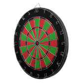 Zwarte Rood- en Groene Dart Board Dartbord (Voorkant Rechts)
