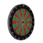 Zwarte Rood- en Groene Dart Board Dartbord (Voorkant Links)
