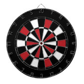 Zwarte Rood- en Wittekentaart Dartbord (Voorkant)