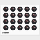 Zwarte Rood Kruis Stickers (Vel)
