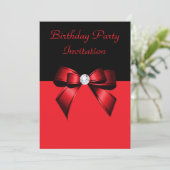 zwarte Rood Rooddiamantboot Birthday Kaart (Staand voorkant)