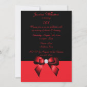 zwarte Rood Rooddiamantboot Birthday Kaart (Achterkant)