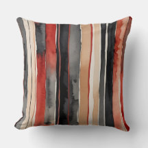 Zwarte rood-witte abstracte strepen