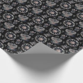 Zwarte roodbaars cadeaupapier (Hoek)