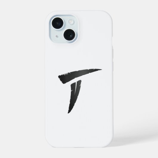 Zwarte Roofdier iPhone 15 Case (Achterkant)