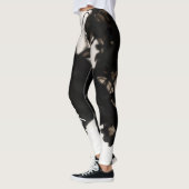 Zwarte rook - bewerkbare tekst leggings (Links)