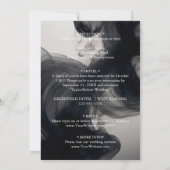 Zwarte rook  bruiloft kaart (Achterkant)