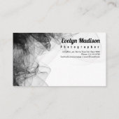 Zwarte rookachtergrond 678 visitekaartje (Achterkant)