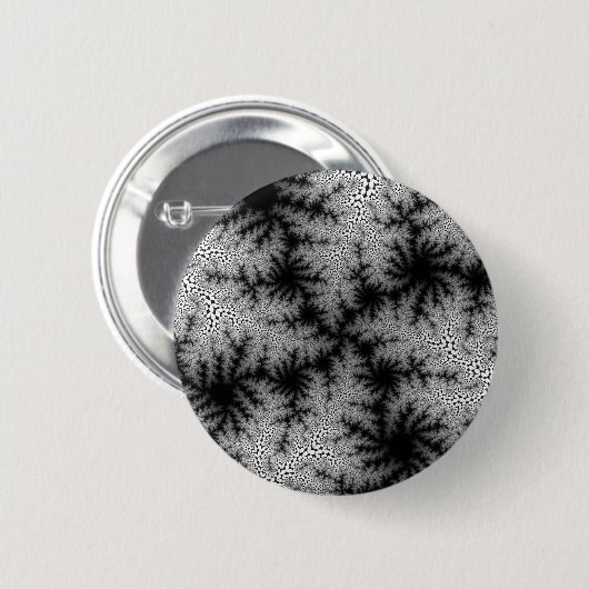 Zwarte-Rookbril Ronde Button 5,7 Cm (Voorkant /achterkant)