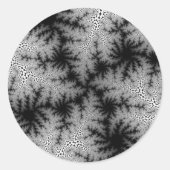 Zwarte-Rookbril Ronde Sticker (Voorkant)