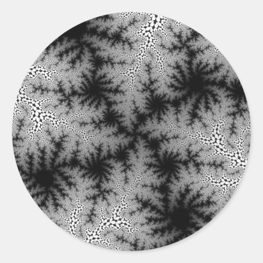 Zwarte-Rookbril Ronde Sticker (Voorkant)