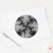 Zwarte-Rookbril Ronde Sticker (Envelop)