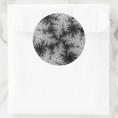 Zwarte-Rookbril Ronde Sticker (Tas)