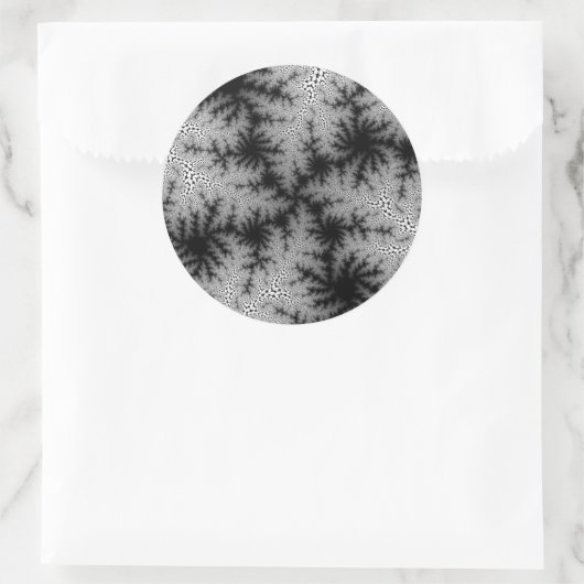 Zwarte-Rookbril Ronde Sticker (Tas)