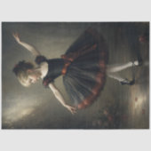 Zwarte Roos Ballet Prinses Ballerina Tissuepapier (Voorkant)
