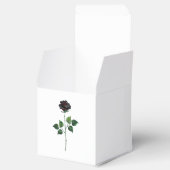 Zwarte roos bloem bedankdoosjes (Geopend)