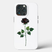 Zwarte roos bloem Case-Mate iPhone case (Achterkant)