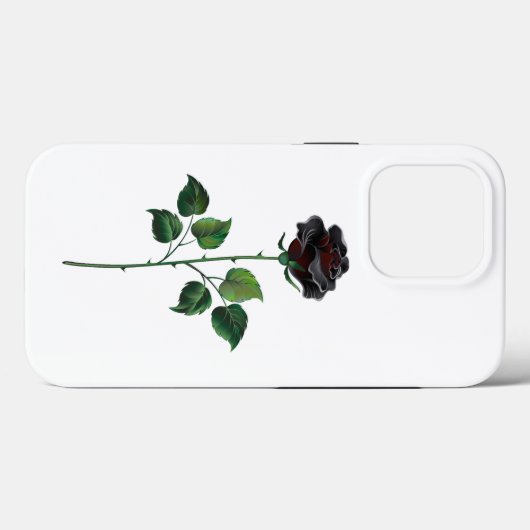 Zwarte roos bloem Case-Mate iPhone case (Achterkant (horizontaal))