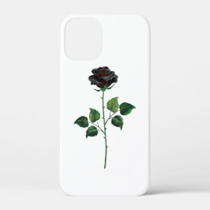 Zwarte roos bloem Case-Mate iPhone case