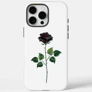Zwarte roos bloem iPhone 16 pro max hoesje