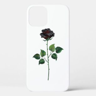 Zwarte roos bloem Case-Mate iPhone case