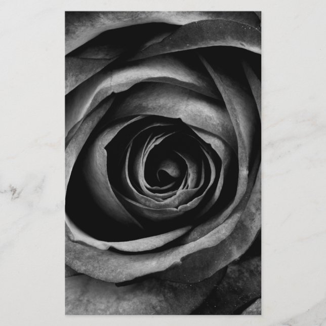 Zwarte Roos bloem decoratieve Vintage (Voorkant)