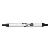 Zwarte roos bloem inkt pen (Voorkant)