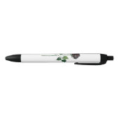 Zwarte roos bloem inkt pen (Bodem)