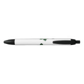 Zwarte roos bloem inkt pen (Achterkant)