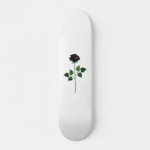Zwarte roos bloem persoonlijk skateboard